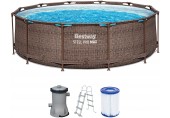 BESTWAY Steel Pro Max Bazén 366 x 100 cm, kartušová filtrace 56709