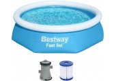 BESTWAY Fast Set Bazén 244 x 61 cm, kartušová filtrace 57450