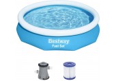 BESTWAY Fast Set Bazén 305 x 66 cm, kartušová filtrace 57458