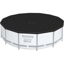 BESTWAY Krycí plachta pro bazén 427 cm, černá 58248