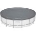BESTWAY Zimní prémiová plachta 493 cm, šedá, kulatá 58952