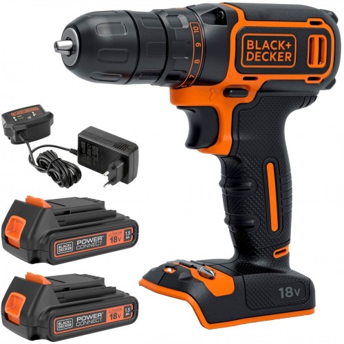Black & Decker BDCDC18B Aku vrtačka 30Nm Li-Ion (2x1,5Ah/18V)
