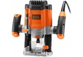 Black & Decker KW1200EKA Horní frézka 1200W, zdvih 55, kufr + sada fréz