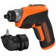 Black & Decker CS3652LC Aku šroubovák (5,5Nm/3,6V/1,5Ah), úhlový nástavec