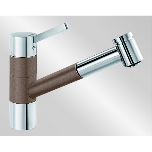 BLANCO Tivo - S dřezová baterie Silgranit, beztlaková, muškát/chrom 521708