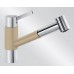 BLANCO Tivo - S dřezová baterie Silgranit, beztlaková, béžová champagne/chrom 518430
