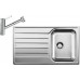 BLANCO set LIVIT 45 S Salto nerez kartáčovaný 860 x 500 mm 514786 + TIVO-S baterie chrom 517648