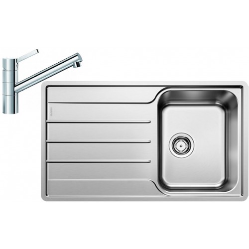 BLANCO set LEMIS XL 6 S-IF nerez kartáčovaný 1000 x 500 mm 523034 + TIVO baterie chrom 517599