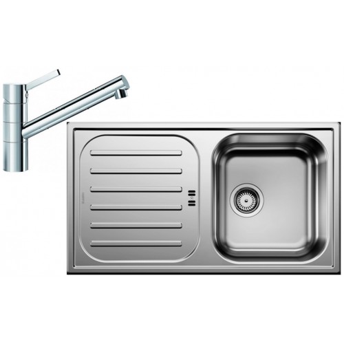 BLANCO set FLEX Pro 45 S nerez přírodní lesk 860 x 480 mm + TIVO baterie chrom BLANCO set FLEX Pro 45 S nerez přírodní lesk 860 x 480 mm + TIVO baterie chrom