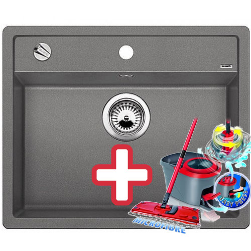 BLANCO Dalago 6 dřez Silgranit aluminium 514198 + ZDARMA VILEDA MOP Easy Wri