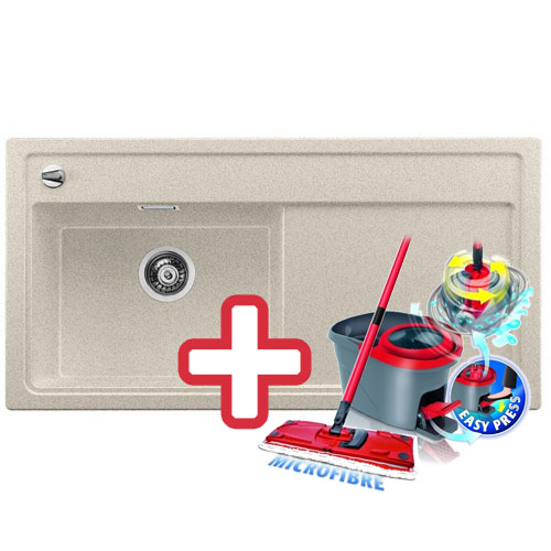 BLANCO Zenar XL 6 S Silgranit dřez písek,vanička vlevo, 516956 + ZDARMA VILEDA MOP Easy Wring