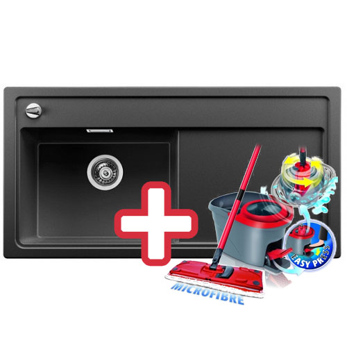 BLANCO Zenar XL 6 S Silgranit dřez antracit, vanička vlevo 516961 + ZDARMA VILEDA MOP Easy Wring