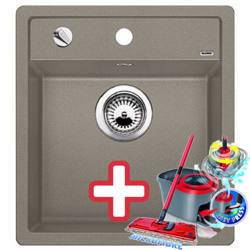 BLANCO Dalago 45 Silgranit dřez, tartufo 517317 + ZDARMA VILEDA MOP Easy Wring
