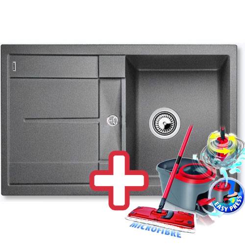 BLANCO Metra 45 S Compact dřez Silgranit šedá skála 519562 + ZDARMA VILEDA MOP Easy Wring