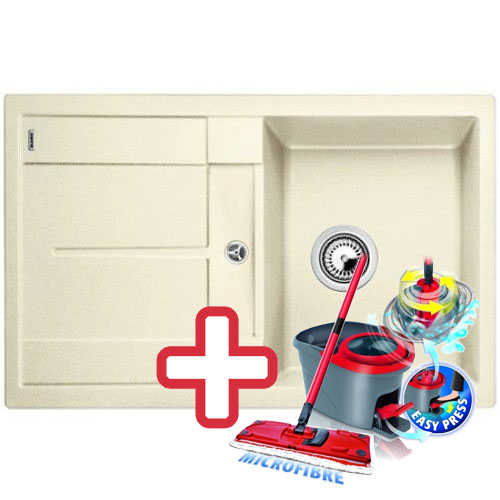 BLANCO Metra 45 S Compact dřez Silgranit jasmín 519566 + ZDARMA VILEDA MOP Easy Wring