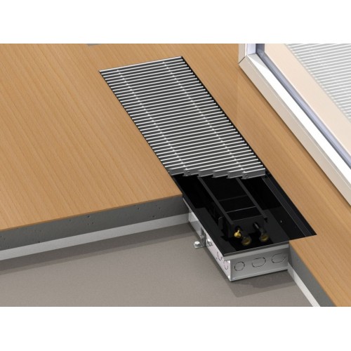 Boki Podlahový konvektor bez ventilátoru 2400 x 290 x 110 mm pozink FMK-29-240-11-01