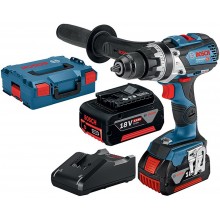 BOSCH GSB 18V-110 C Akumulátorový kombinovaný šroubovák, 2x 5,0Ah 06019G030D