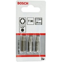 BOSCH Extra-Hart Šroubovací bit zvlášť tvrdý, T30, 25 mm, 3ks 2607001622