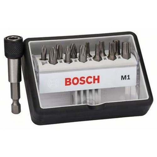 BOSCH (12+1)dílná sada šroubovacích bitů Robust Line, M Extra-Hard 2607002563