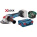 BOSCH GWX 18V-10 SC Professional Aku úhlová bruska s X-LOCK, 125 mm, bez aku 06017B0400