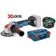 BOSCH GWX 18V-10 SC Professional Aku úhlová bruska s X-LOCK, 125 mm, bez aku 06017B0400