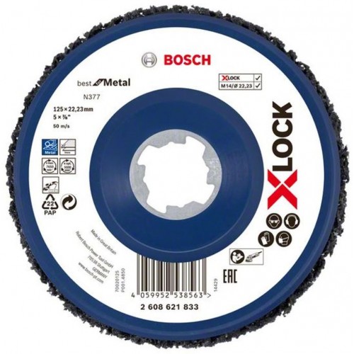 BOSCH X-LOCK N377 Metal Čisticí kotouč 125x22.23mm, 1ks 2608621833