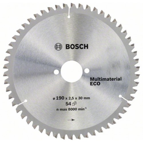 BOSCH Eco for Aluminium Pilový kotouč 190x30x2,2/1,6 mm, 54 zubů 2608644389