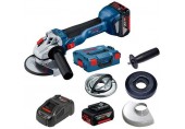 BOSCH GWS 18V-10 Akumulátorová úhlová bruska, 2x 5,0 Ah 06019J4004