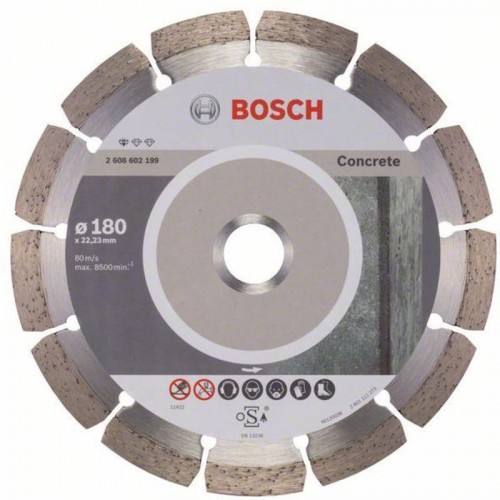 BOSCH Standard for Concrete Diamantový dělicí kotouč, 180 x 22,23 x 2 x 10 mm 2608602199