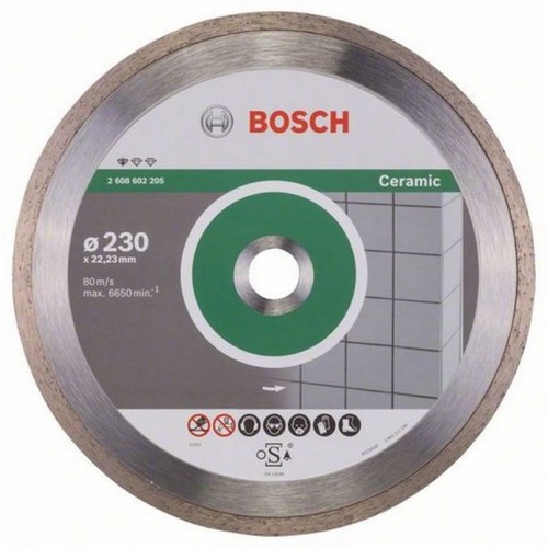 BOSCH Standard for Ceramic Diamantový dělicí kotouč, 230 x 22,23 x 1,6 x 7 mm 2608602205