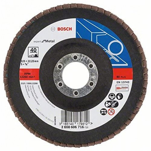 BOSCH Expert for Metal Lamelový brusný kotouč X551, 125x22,23mm, 120, 2608607347