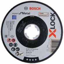 BOSCH X-LOCK Expert for Inox+Metal Plochý řezný kotouč, 125×1×22,23mm 2608619264