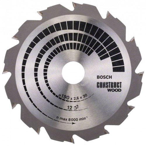 BOSCH Construct Wood Pilový kotouč , 190x2,6/1,6 mm 2608640633