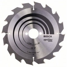 BOSCH Pilový kotouč Optiline Wood, 190x2,0/1,3 mm 16z, 2608641184