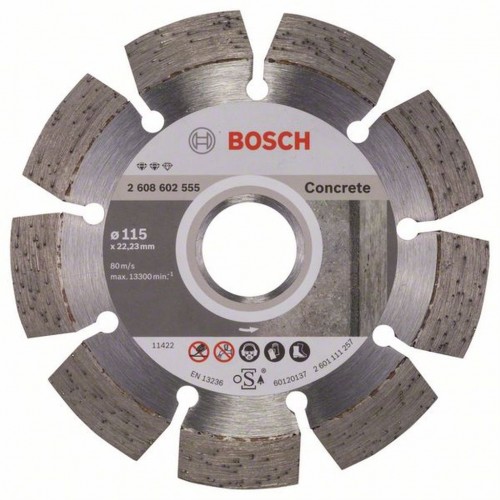 BOSCH Expert for Concrete Diamantový dělicí kotouč, 115 x 22,23 x 2,2 x 12 mm 2608602555