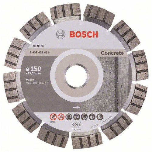 BOSCH Diamantový dělicí kotouč Best for Concrete, 150mm 2608602653