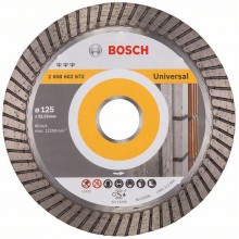 BOSCH Best for Universal Turbo Diamantový dělicí kotouč, 125 x 22,23 x 2,2 x 12 mm 2608602672