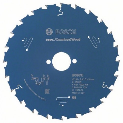 BOSCH Pilový kotouč Expert for Construct Wood, 190 x 2,0/1,3 mm 2608644139