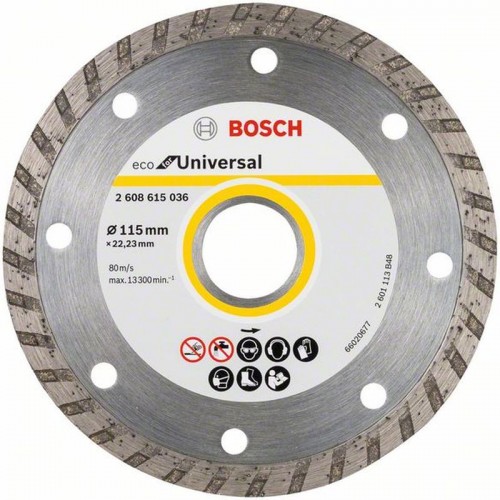 BOSCH ECO For Universal Diamantový dělicí kotouč 115x22.23x2.0x7 mm, 10ks 2608615045 BOSCH ECO For Universal Diamantový dělicí kotouč 115x22.23x2.0x7 mm, 10ks 2608615045