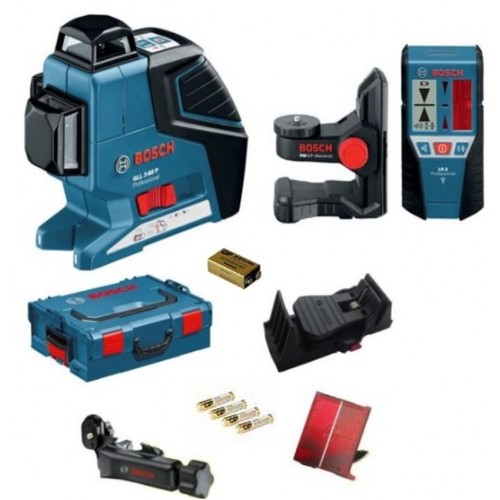 BOSCH GLL 3-80 P čárový laser + BM 1 + LR2 0.615.994.0E3