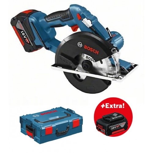 BOSCH GKM 18 V-LI akumulátorová okružní pila, L-BOXX, 2x 5,0 Ah akumulátor 0.601.6A4.002 + akumulátor GBA 18 V 5,0 Ah ZDARMA BOSCH GKM 18 V-LI akumulátorová okružní pila, L-BOXX, 2x 5,0 Ah akumulátor 0.601.6A4.002 + akumulátor GBA 18 V 5,0 Ah ZDARMA