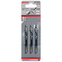 BOSCH Pilový plátek do kmitací pily U 111 C, 92 mm, 3 ks 2608630566