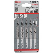 BOSCH Pilový plátek do kmitací pily T 101 BRF, 100 mm, 5 ks 2608634235