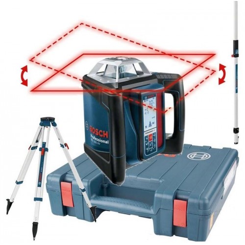 BOSCH GRL 500 H set rotačný laser + statív BT 170 HD + měřící lať GR 240 06159940EE