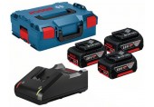 BOSCH Profesionální sada 3× akumulátor GBA 18V 5.0Ah+GAL 18V-40 v L-BOXXu 136 0615990L3T