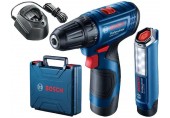 BOSCH GSR 120-LI Akumulátorový vrtací šroubovák, 12V 2x2.0Ah 06019G8004