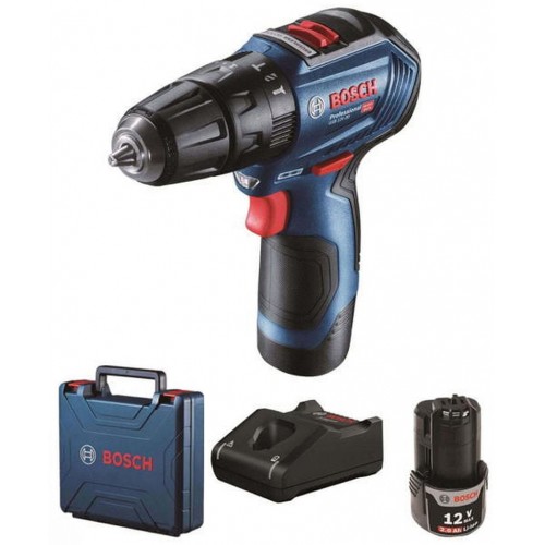 BOSCH GSB 12V-30 Akumulátorový kombinovaný šroubovák, 12V, 2x 2,0Ah 06019G9100