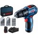 BOSCH GSB 12V-30 PROFESSIONAL Akumulátorový kombinovaný šroubovák, 12V 2x2.0Ah 06019G9101