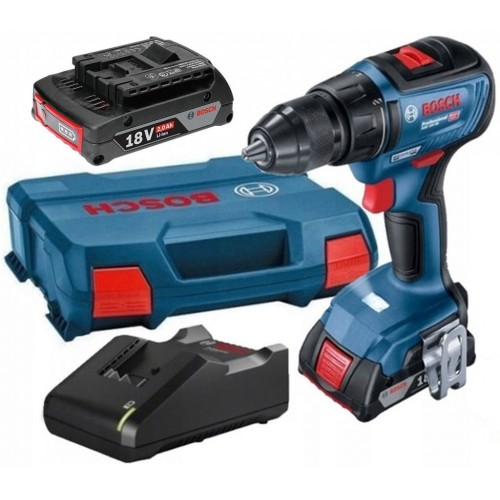 BOSCH GSB 18V-50 Akumulátorový kombinovaný šroubovák, 18V 2x2.0Ah 06019H5100