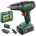 BOSCH UniversalDrill 18V Akumulátorový dvourychlostní vrtací šroubovák, 1x 1,5Ah 06039D4001